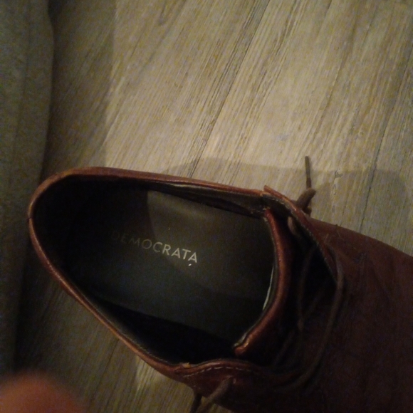 Democrata Men's Brown Leather Oxfords Lace Up Casual Dress Shoes Size 10 EUR 43 - Picture 5 of 9